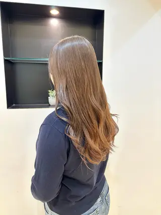 ロング カラー TAYA大阪上本町所属・十場【髪質改善】 【ダブルカラー】のヘアスタイル