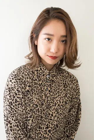 ミディアム カラー 千葉 慎也のヘアスタイル
