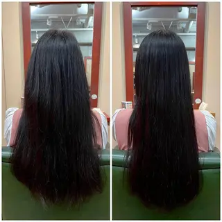 ロング カラー パーマ テライ ケイショウのヘアスタイル