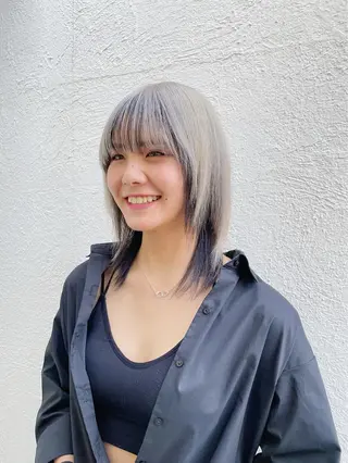 ミディアム 清家 浩貴のヘアスタイル