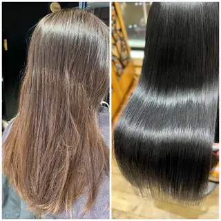 セミロング カラー パーマ 美髪ヘッドスパ🫧 西山紗奈江💆‍♀️のヘアスタイル