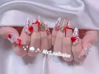 ネイル MxS Nail 【長さだし/フィルイン/マグネット/ワンホンネイル/韓国ネイル/パラジェル】所属・M×S Nail みなのネイルデザイン