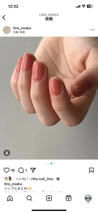 ネイル lino大阪本町店所属・lino 大阪本町店のネイルデザイン