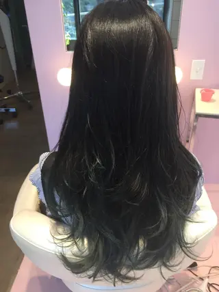 セミロング 所渉/韓国レイヤー /ウルフカットのヘアスタイル