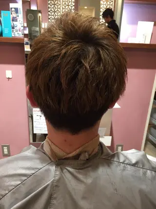 ショート カラー メンズ 髪質改善/痛ませ ないカラー/西村航大のヘアスタイル