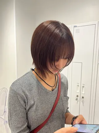 ショート SALOWIN川崎WEST店所属・🌷川崎/アレンジ/ 暖色ボブ/コトネ🌷のヘアスタイル