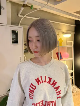 ミディアム カラー ヘアアレンジ 海外/ハイトーン🪽 ☯️ami☯️のヘアスタイル