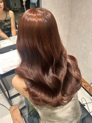 カラー 透明感カラー💙 束感マツエク🪼海月のヘアスタイル