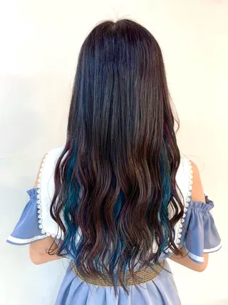 ロング カラー 神野 洸都のヘアスタイル