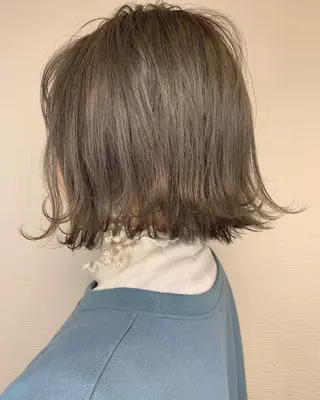 ショート 透明感/オリーブ/ グレージュ/YUKAのヘアスタイル