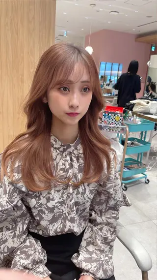 ミディアム ヘアアレンジ 顔周り特化/韓国ヘア /レイヤー/吉野幸大のヘアスタイル