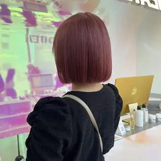 カラー 🍒renka🍒 ボブ/ショート/暖色のヘアスタイル