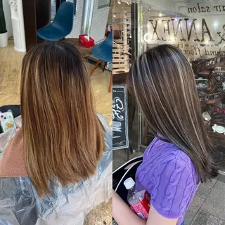 ロング カラー レイヤー/ボブ/ ミニボブ/AOIのヘアスタイル