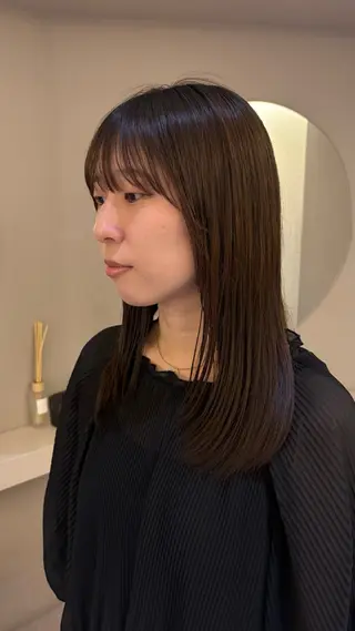 ミディアム 《無料カットモデル / perm》ナミのヘアスタイル