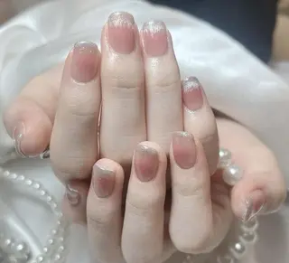 ネイル RAFFINE 月🦋🩵のネイルデザイン