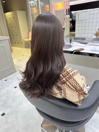 ロング カラー 盛れる上質ワンホン ヘア🤍YUME🤍のヘアスタイル