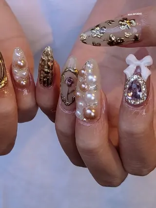 ネイル 3dパーツ/流行り 👧shushu❤️のネイルデザイン