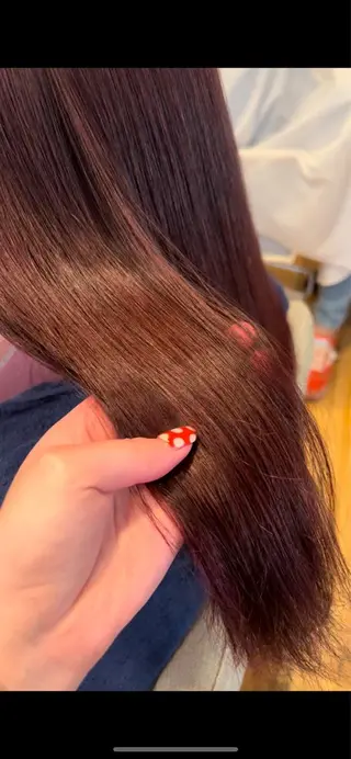 ロング ハイトーン/ ダブルカラー/透明感のヘアスタイル