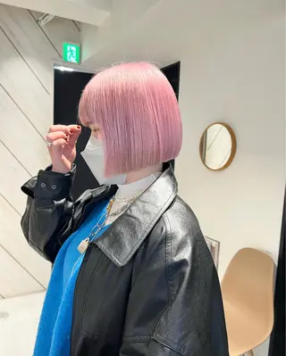 ミディアム デザイン🥇複雑履歴 ハイトーン特化のヘアスタイル