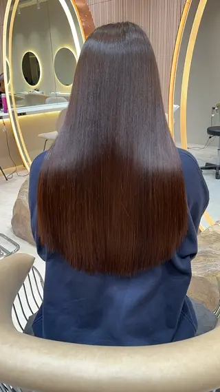 ロング カラー レイヤー❣️縮毛矯正 川村利幸のヘアスタイル