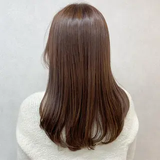 セミロング カラー コテ巻き風パーマ★ はるさんのヘアスタイル