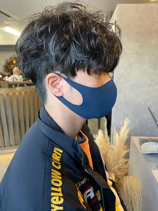 パーマ メンズ ダブルカラー /まつ毛パーマ🎀のヘアスタイル