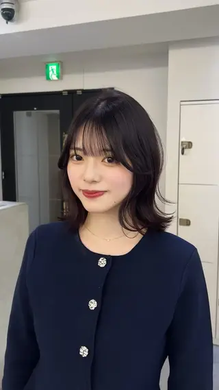 ミディアム 似合わせcut/ 艶カラー/Rinaのヘアスタイル