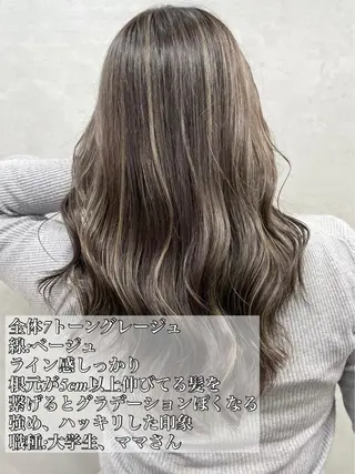 ロング カラー ☀️東京→岡崎☀️ ハイライト青山彪雅のヘアスタイル