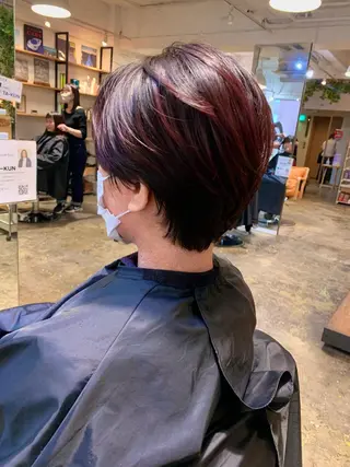 ショート カラー オリーブ/縮毛矯正 /スパ/たっくんのヘアスタイル