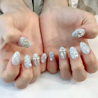 ネイル 💎🐰 saki. m 🐰💎のネイルデザイン