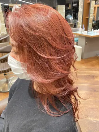 セミロング レイヤー/グレージュ メンズパーマのヘアスタイル