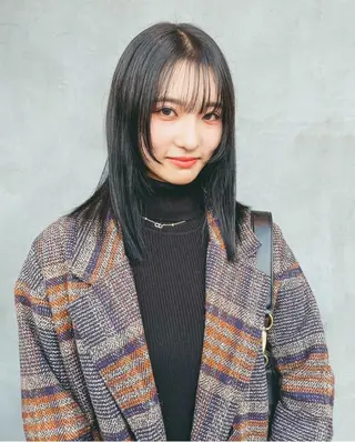 ミディアム ベージュ/髪質改善 新潟/万代/井上佑のヘアスタイル