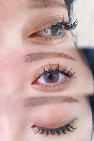 マツエク・マツパ 岡本葵子カットモデル ┊束感マツエクのマツエク・マツパデザイン