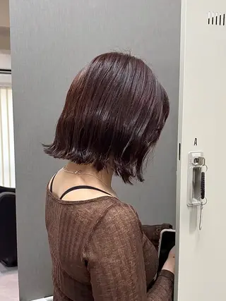 カラー ハル🌸柔色/ ブリーチなし/艶髪のヘアスタイル