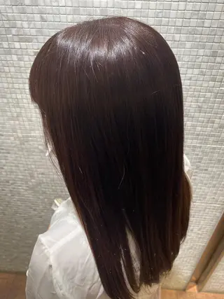 ロング カラー 地毛風ストレート/ ケアカラー/セキネのヘアスタイル