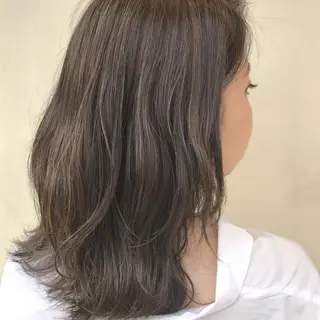 ミディアム カラー 艶髪育成サロン 京橋　shinのヘアスタイル