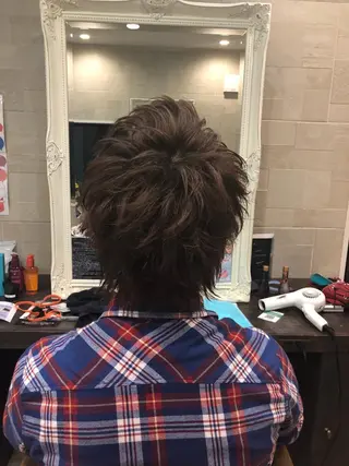 ショート カラー メンズ 💈大人の渋髪💈 店長　大橋侑弥のヘアスタイル