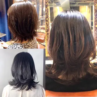 セミロング カラー 顔まわり職人🇰🇷 韓国ヘア/KAITOのヘアスタイル