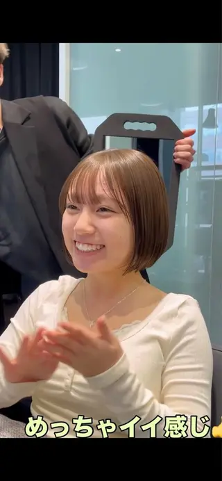 ショート お悩み改善ボブ 顔まわりカット/こうのヘアスタイル