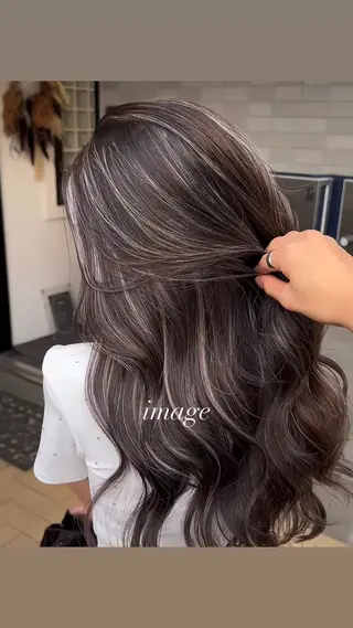 セミロング カラー SHEA+所属・今村 圭佑のヘアスタイル