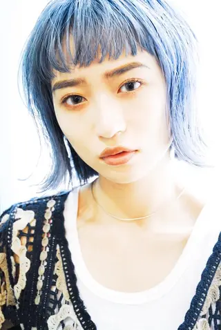 ミディアム カラー パーマ ヘアアレンジ メンズ 表参道Lise おおいしおりのヘアスタイル