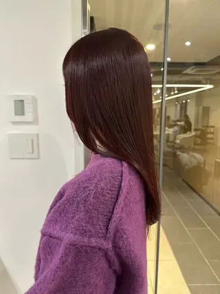 カラー アンニュイヘア/ 顔周りカット/眞弓萌のヘアスタイル