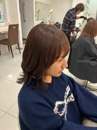 ミディアム Ash 小岩店 ハセベのヘアスタイル