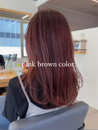 セミロング カラー タナカ マヤ/金沢八景のヘアスタイル