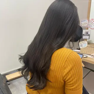 ロング カラー 色白に見える暗髪 梅田・増田のヘアスタイル
