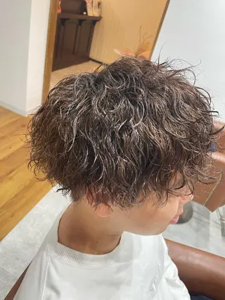 パーマ メンズ 角田 楓のヘアスタイル