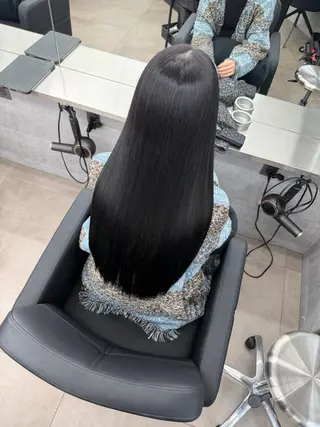 ロング 縮毛矯正支持率👑 No.1 SORAのヘアスタイル