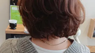 ミディアム パーマ 坂上 晴日のヘアスタイル