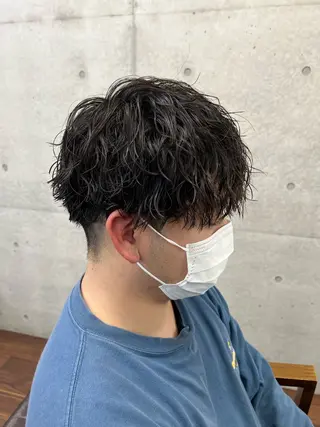 ショート パーマ メンズ Yui/メンズカラー /シャドウパーマのヘアスタイル