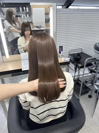 ロング カラー ヘアアレンジ NAMI🤎ブラウン &ミルクティー🤍のヘアスタイル